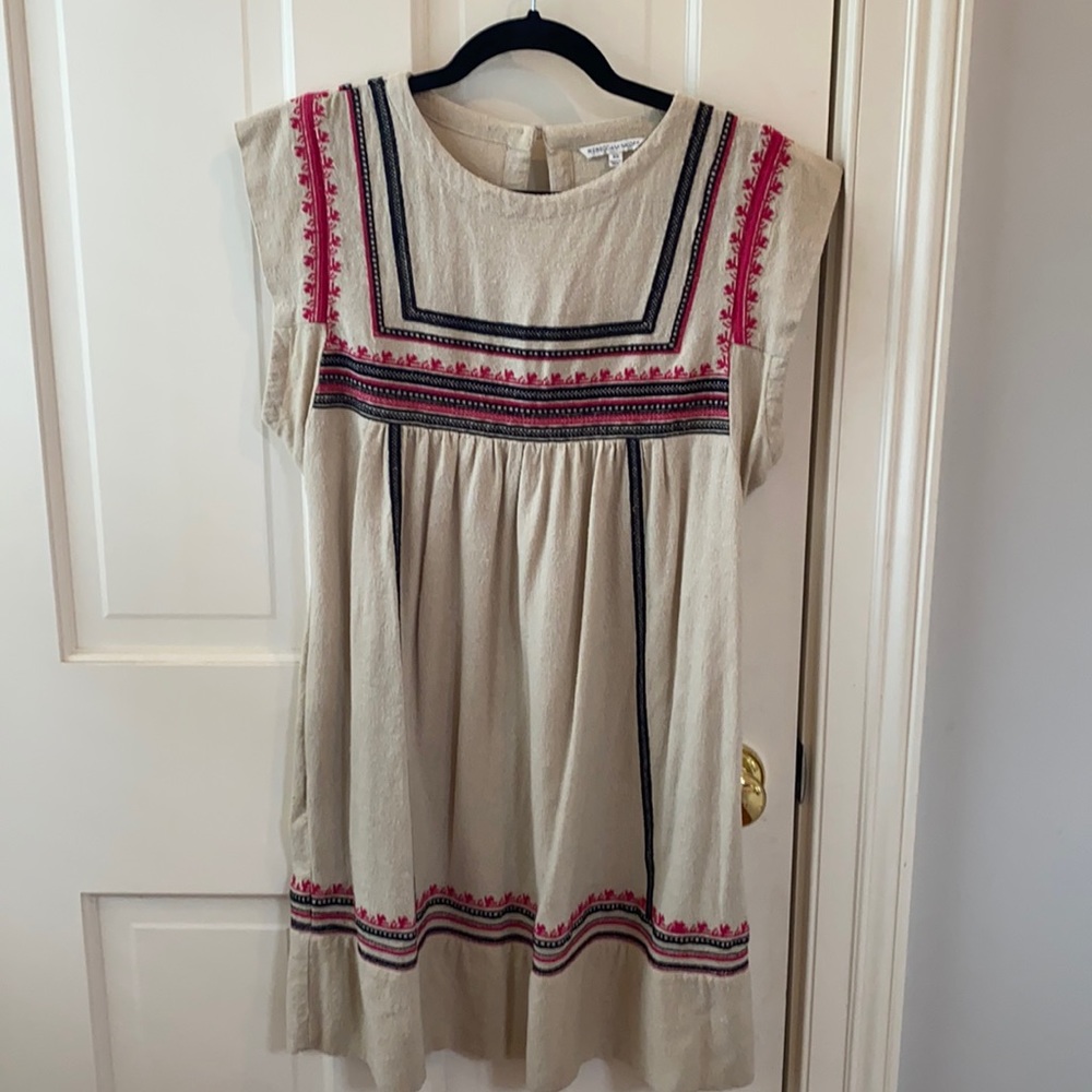 Rebecca Minkoff Taupe with Embroidery Dress